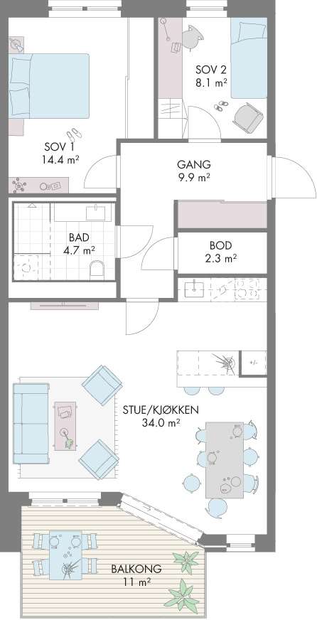Plantegning 1